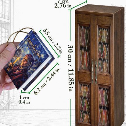 Mini Book Advent Calendar 2026 for Book Lovers, Christmas Tree Decor Books