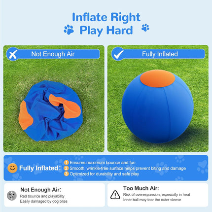ZIDA 18" Herding Ball for Dogs and Horses - Upgraded Chew Material Dual-Layer Durable Dog Toy Agility Equipment for Australian Shepherds,Cattle,Border Collies,Small/Medieum Breeds