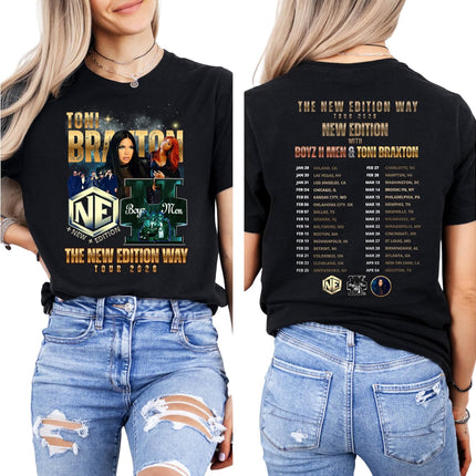 Retro R&B Tour Style Music T Shirt Vintage Concert Look Casual Short Sleeve Streetwear Tee