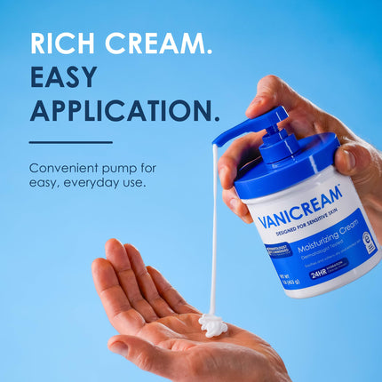 Moisturizing Cream, Body & Face Moisturizer, 16 Oz Pump Dispenser