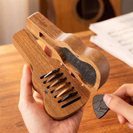 Personalized Guitar Pick Holder Case with Engraved Name
