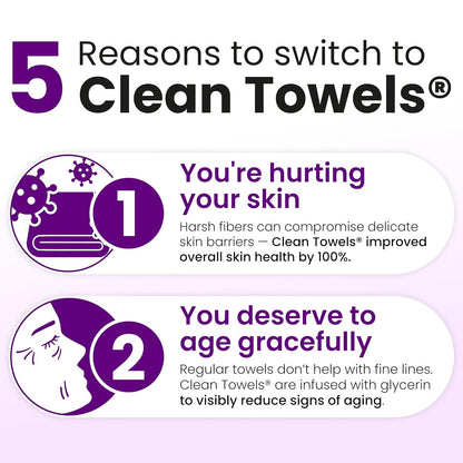 XL Disposable Face Towels for Healthy-Aging Skincare, 50 Count - photo 4
