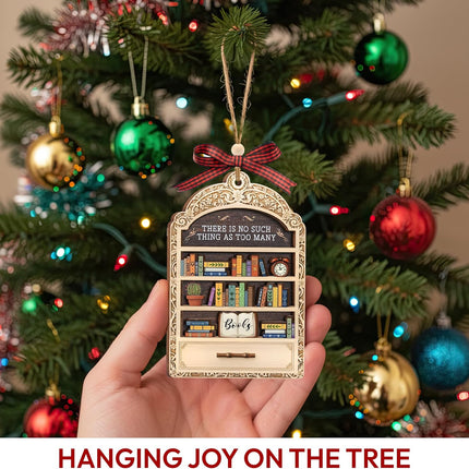 Book Lovers Gifts for Women, Valentines Day Gifts for Teacher, Librarian, Reader, Bookworm, Book Ornament Faux Stained Glass Window Hanging, Bookish Gifts Stocking Stuffer Decor (Bookshelf)