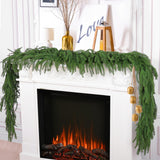 2Pcs 6FT Christmas Garlands, Real Touch Norfolk Pine Garland