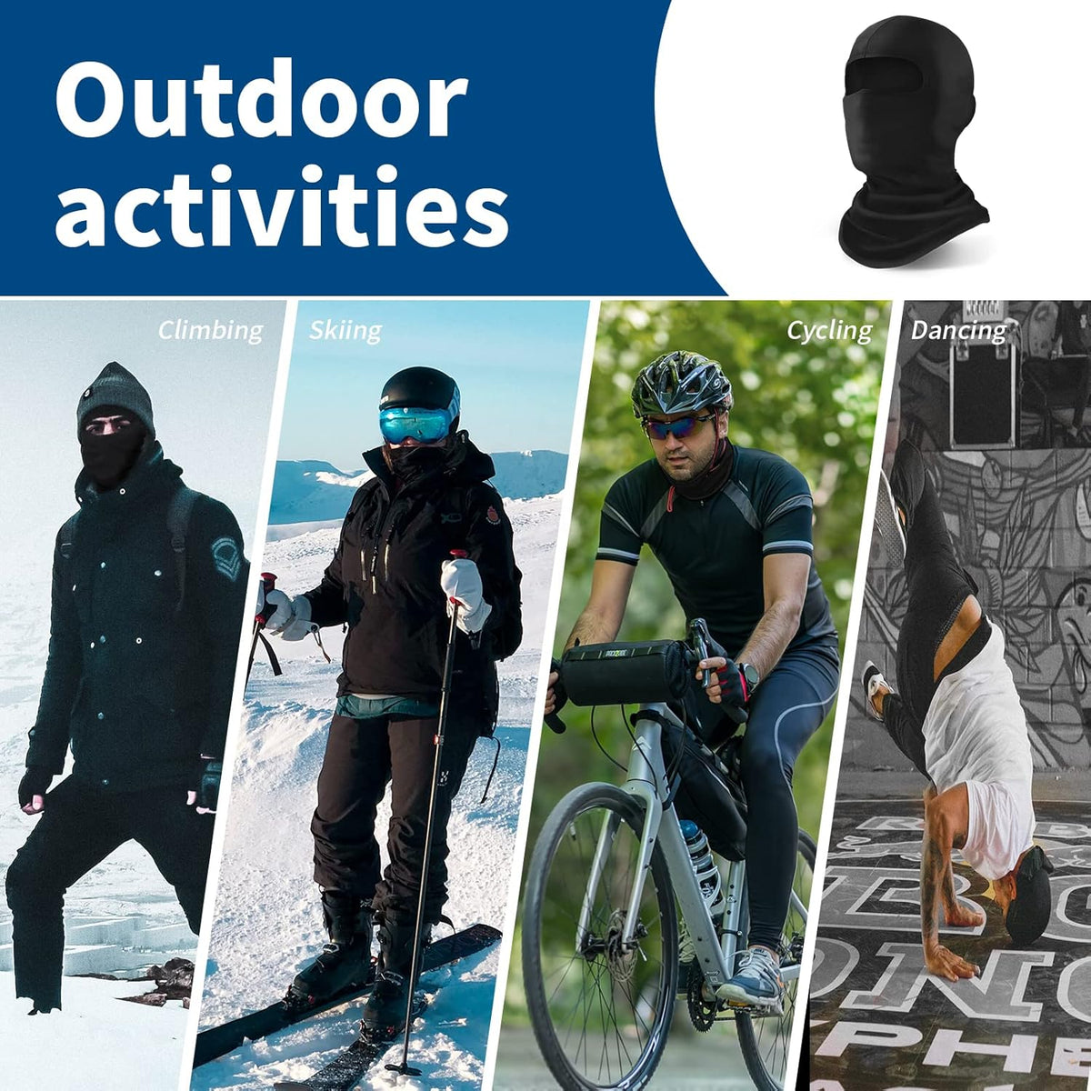 Balaclava Ski Mask for Men and Women, Winter Face Mask, Shiesty for Skiing, Snowboarding & Motorcycle - photo 4