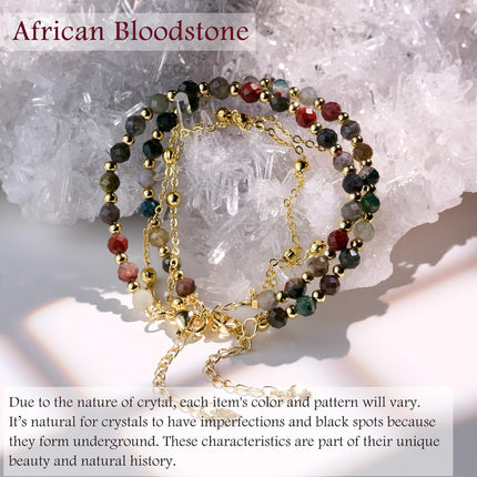 Farfume Crystal Bracelet Beaded Bracelets 4mm Natural Stone Beads Gemstone Handmade Jewelry Valentine's Day Gifts