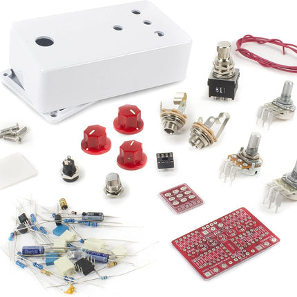 StewMac Screamer Pedal Kit, With White Enclosure (#2350-W)