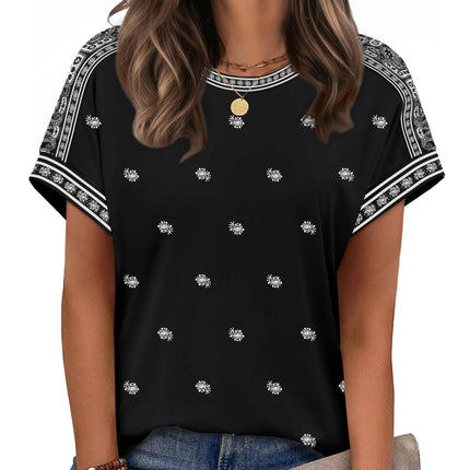 Womens Tops Short Sleeve Shirts Summer Outfits 2026 Spring Dressy Casual Clothes Clothing