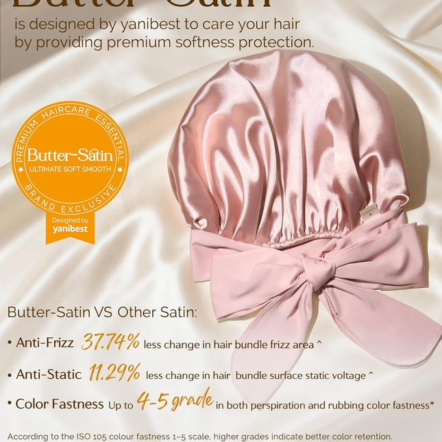 Adjustable Satin Bonnet for Sleeping Women Double Layer Hair Wrap