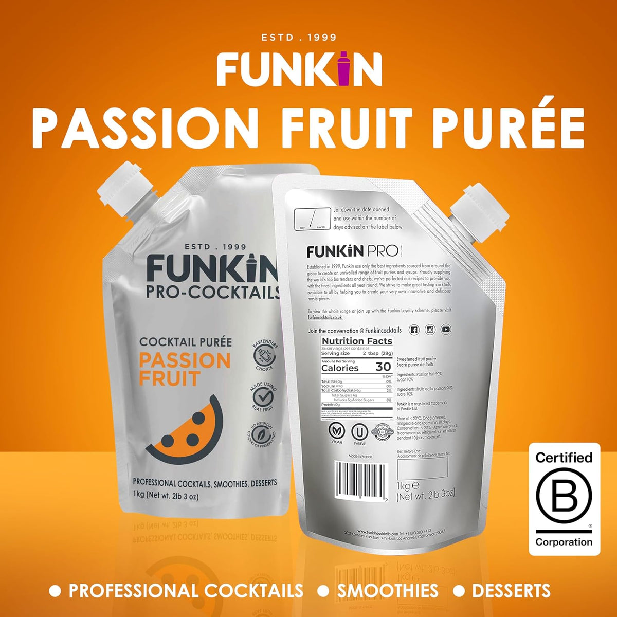 Passion Fruit Puree Natural Mixer, 2.2 lbs - photo 5