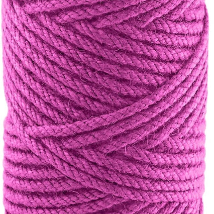 4mm x300 Ft. Pastel Pink Jute Rope, Twine for Gardening Tomato Climbing Plant Tie Floristry Crafts Gift Wrapping Packing Decor