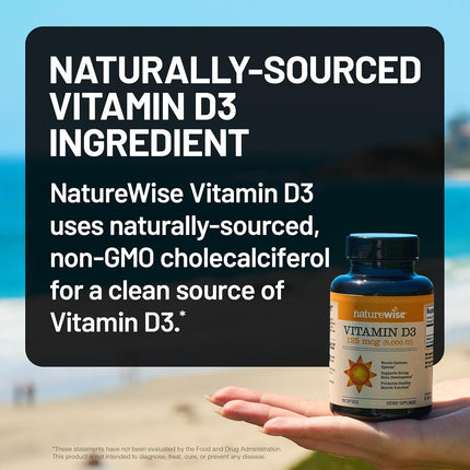 NatureWise Vitamin D3 5000 IU — 360 Mini Softgels, 1 Year Supply - view 3
