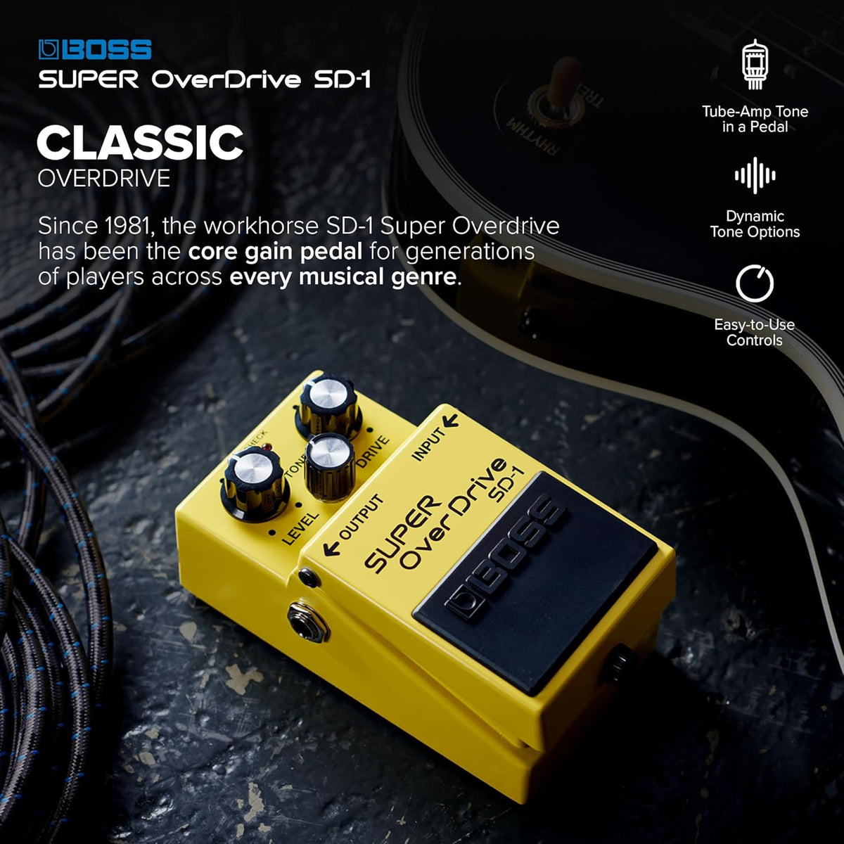 Super Overdrive Compact Guitar Pedal - photo 2