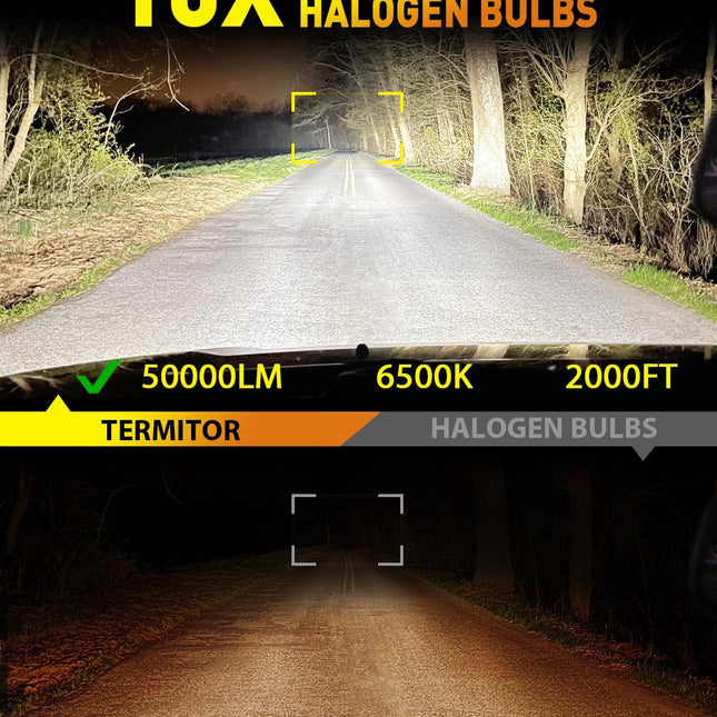 Latest H4/9003/HB2 Light Bulbs, 50,000LM Brightness