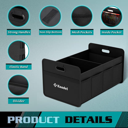 Car Trunk Organizer, Foldable Organizer for Car, Automotive Consoles & Organizers, Storage with - photo 3