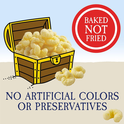 Pirate's Booty Cheddar Blast Cheese Puffs, Gluten-Free, Kids Snacks, 0.75oz (16ct)