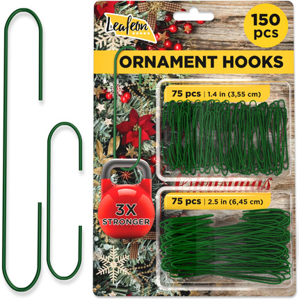 50 Pack Christmas Ornament Hooks – Great Ornament Hangers for Christmas Tree Decoration (Silver)