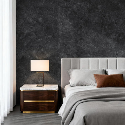 15.7'' x 118.1'' Concrete Wallpaper Peel and Stick - Grey Cement Wall Paper