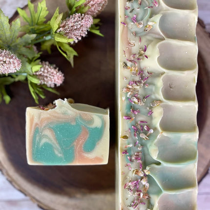 The King's Offspring – All-Natural Hand and Body Bar (Vanilla, Rose + Sandalwood) Soap Handmade with Plant Based Oils, Butters and Kaolin Clay in the USA (1 Bar, 4.5 oz)
