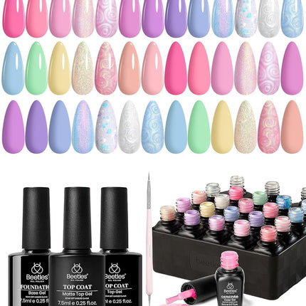 Gel Polish Set, colección Fingertip Palette, 32 colores