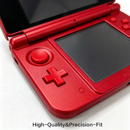 Custom for 3DS Extra Buttons Color Full Set Replacement, for Nintendo Old 3DS Small Game Consoles, ABXY / D-Pad Direction / L R Shoulder / Power Home / Volume / 3D Switch Button 11 PCS (Red)