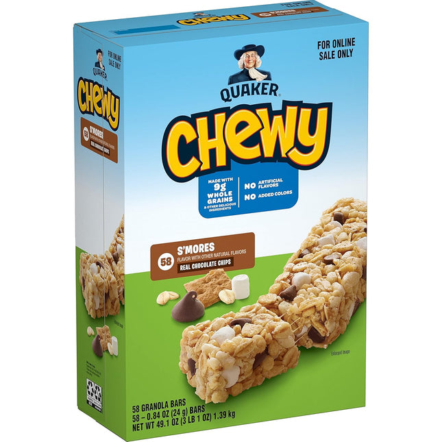 Chewy Granola Bars, S'mores, 58 Count
