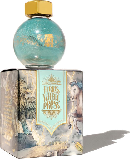 Skies of Uproar Sky Blue Champagne Shimmer Fountain Pen Ink, 20ml