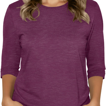 3/4 Sleeve Tops for Women Graphic Crew Neck Fall Blouses Spring T Shirts