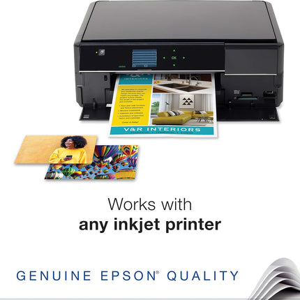 Epson S041727 Premium Photo Paper, 68 lbs., High-Gloss, 4 x 6 (Pack of 100 Sheets),White