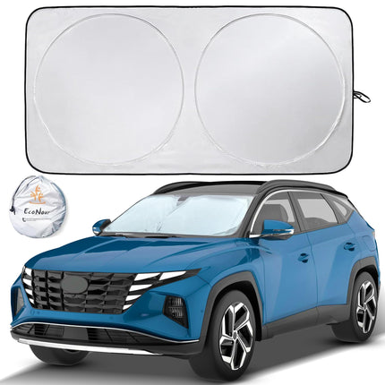 Car Front Windshield Sun Shade, Foldable Window Shade for SUVs
