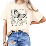 Christian Bible Verse Faith Graphic T-Shirt