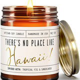 Hawaii Gifts, Hawaii Decor for Home Candle - Tropical Fig & Native Sandalwood, 9 oz Jar