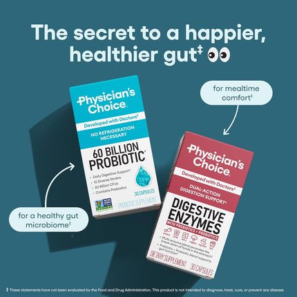 Physician's Choice Probiotics - benefits infographic