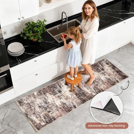 Kitchen Rug Set 3Pcs, Boho Rug Sets Non Slip Washable for Floor Thick Farmhouse Kitchen Decor Runner Rugs for Kitchen, Entryway，Laundry, Hallways 20''x32''+20''x48''+20''x59