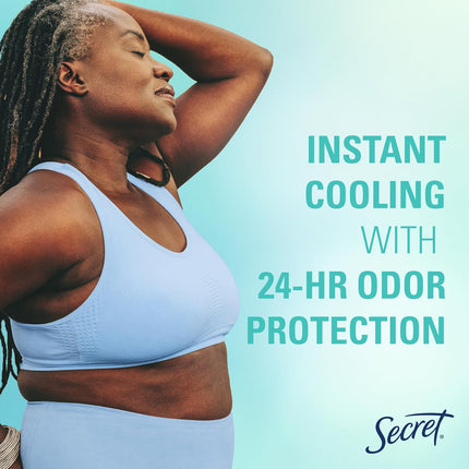 Secret Cooling Aluminum Free Whole Body Deodorant Mist for Women, 24hr Odor Protection, Instant Cooling Relief, Soothes & Revitalizes Skin, PH Balanced Formula, Invigorating Mint Scent, 5.2 fl oz