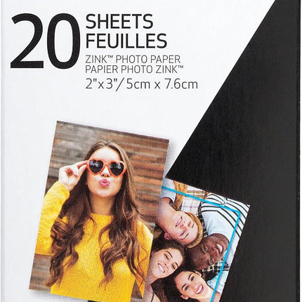 Canon IVY ZINK 2" x 3" Photo Sticker Paper 20 sheets Pack