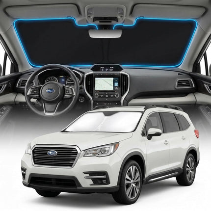 for Subaru Ascent Sun Shade Windshield Cover - Custom Fit Ascent Accessories 2019-2025 2026 Sunshade Foldable UV Protection & Heat Shield Sun Visor Accessories