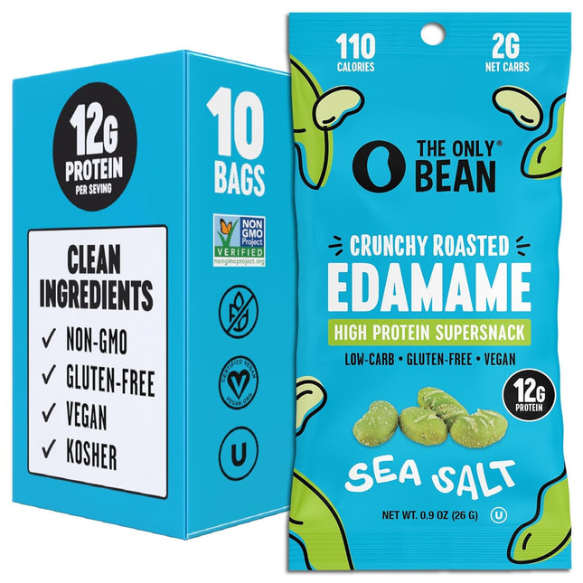 Crunchy Dry Roasted Edamame Snacks (Sea Salt)