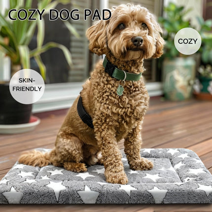 Tapete para cama de perro, reversible para jaula, lavable a máquina para perros pequeños