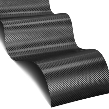 XPO Black Carbon Fiber 5ft x 1ft Car Wrap Vinyl Roll with Air Release