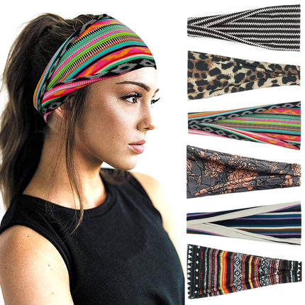6 Pack Headbands for Women, Boho Wide Head Bands & Hair Accessories