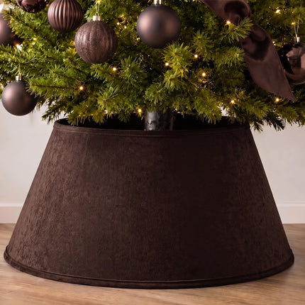 Navy Blue Velvet Christmas Tree Collar 24‘’ Tree Base Cover