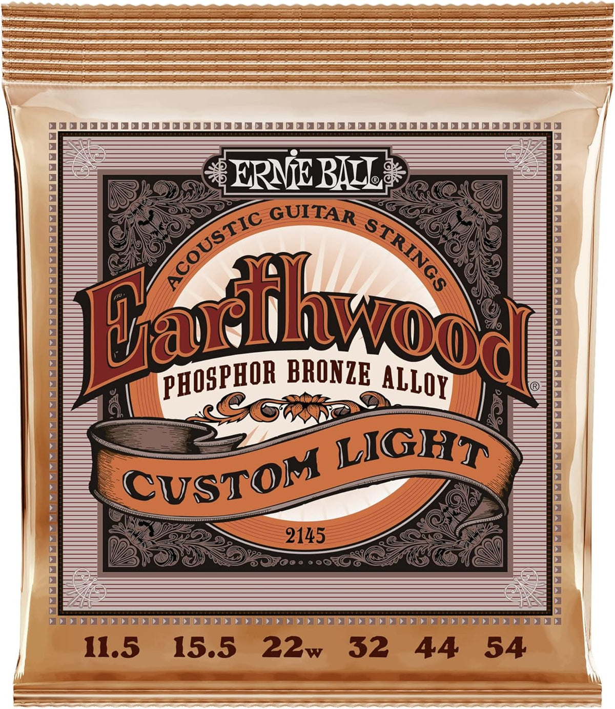 Custom Medium Phosphor Bronze Acoustic Guitar Strings, 3-Pack, 12.5-56 Gauge - photo 4