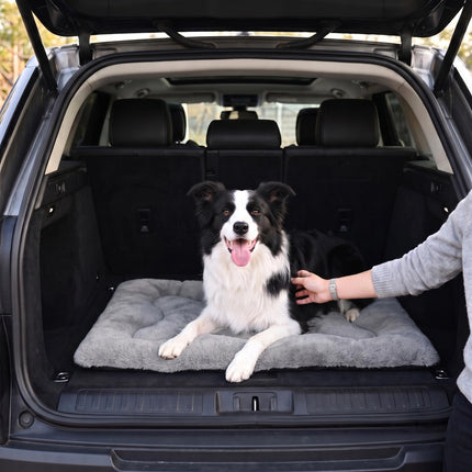 Cama para perro de 36" para jaula metálica, tapete lavable para dormir para mascotas medianas/grandes