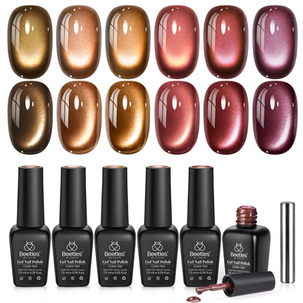 Jelly Gel Nail Polish Set, 6 Colors