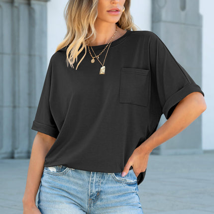 Blusas de mujer de manga corta, camisetas oversize