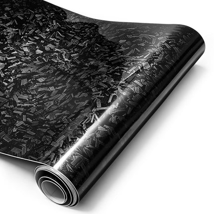 3D Carbon Fiber Vinyl Wrap for Cars Black, 1ft X 5ft Self-Adhesive