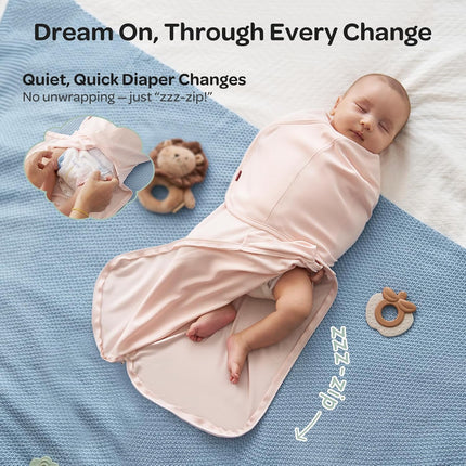 Momcozy Swaddles for Newborns, Quiet Fastener Swaddle Suitable for Infant 0-3 Months, New-Parent-Friendly Sleep Sack, Reduce Startle Reflex, Newborn Boys Girls Registry Essentials, 2-Pack, Bloom