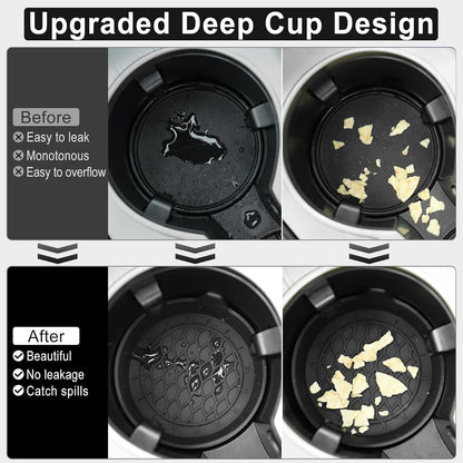Car Cup Holder Coaster, Silicone Cup Holder Insert, Universal Non-Slip Cup Holders, Car Accessories - photo 5