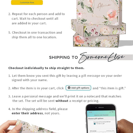 Sincerely, Me Personalized Bridesmaid Proposal Gift with White Premium Spa Set for Rose Gold Bridesmaid Gift (PB1)